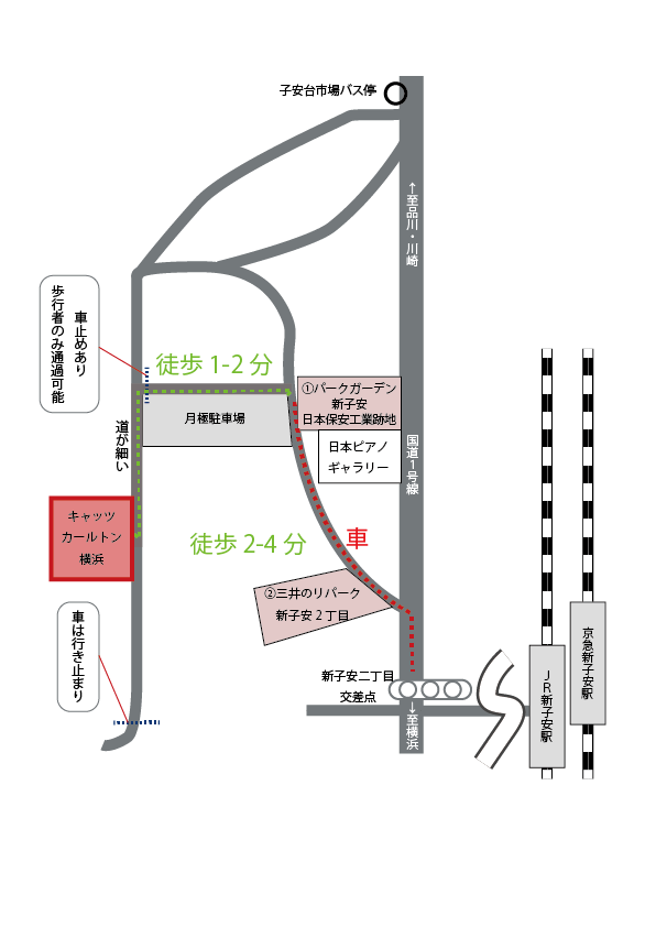 キャッツカールトン横浜地図